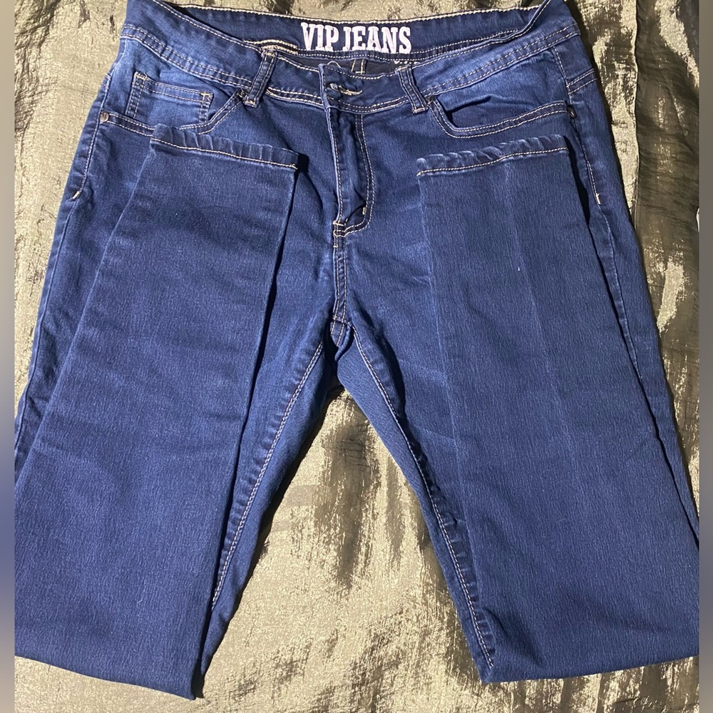 VIP Juniors Dark Wash Skinny Jeans 15/16 - Picture 6 of 13
